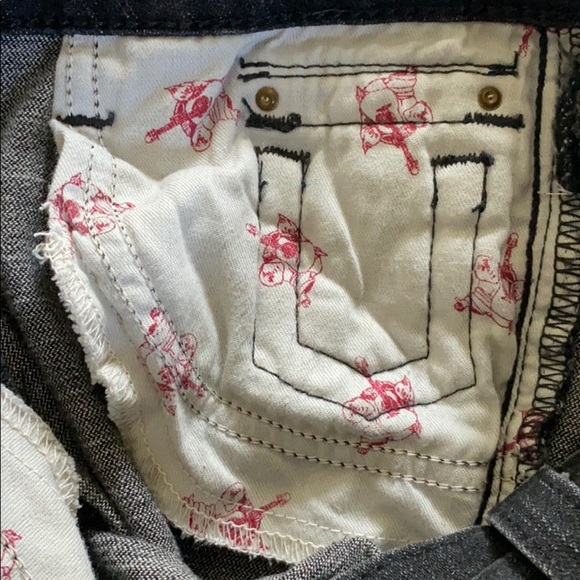 True Religion black jeans size 25 rhinestones - Picture 10 of 13